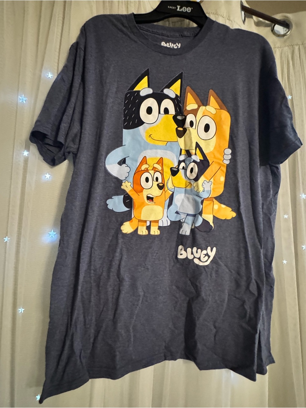 Bluey Family Graphic Kids T-Shirt - Navy Blue